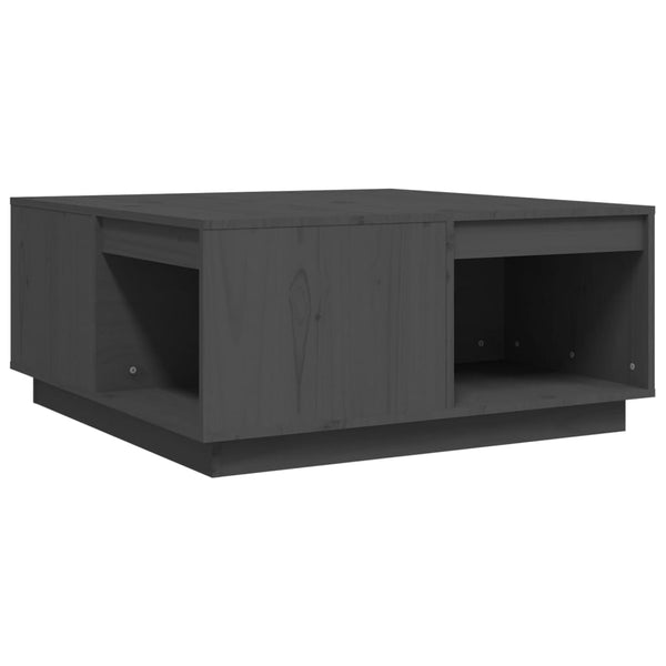 Grauer Couchtisch Fintinaru 80x81x36,5cm (Kiefer)