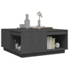 Grauer Couchtisch Fintinaru 80x81x36,5cm (Kiefer)