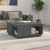 Grauer Couchtisch Fintinaru 80x81x36,5cm (Kiefer)