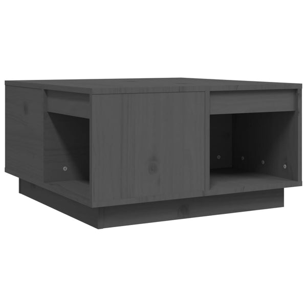 Grauer Couchtisch Fintinaru 60x61x32,5cm (Kiefer)