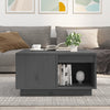 Grauer Couchtisch Fintinaru 60x61x32,5cm (Kiefer)