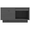 Grauer Couchtisch Fintinaru 60x61x32,5cm (Kiefer)