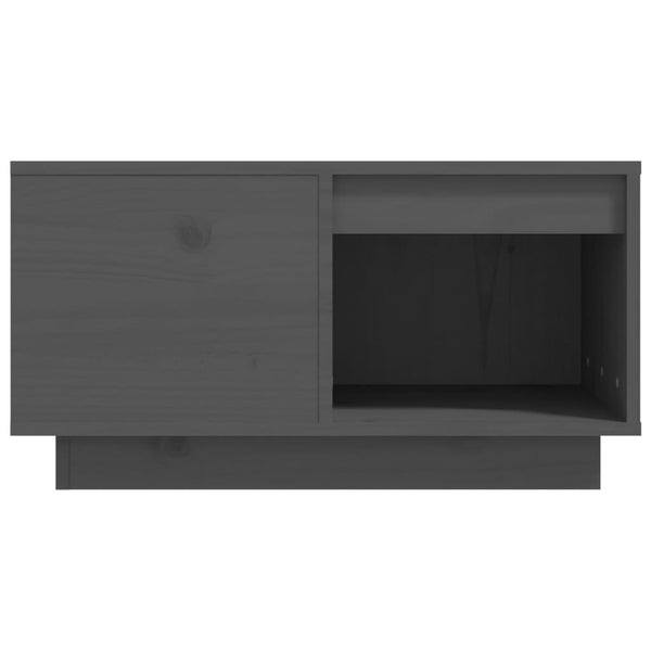 Grauer Couchtisch Fintinaru 60x61x32,5cm (Kiefer)
