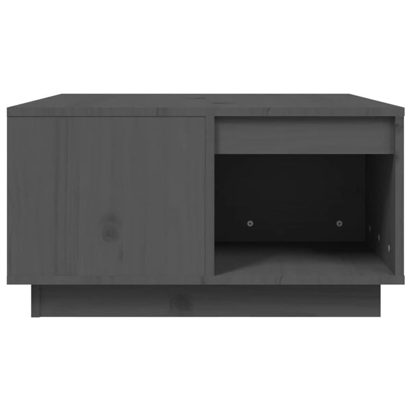 Grauer Couchtisch Fintinaru 60x61x32,5cm (Kiefer)