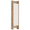 Raumteiler Kirita 200cm faltbar (Bambus und Stoff, 5 Paneele)