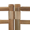 Kirita faltbarer Raumteiler 160 cm (Bambus und Stoff, 4 Segmente)