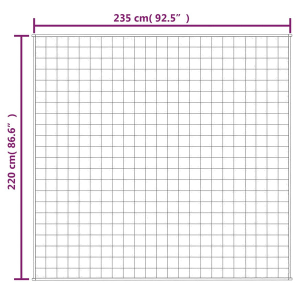 Hellgraue Therapiedecke Ghenadie 220x235cm (11 kg)
