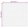 Hellgraue Therapiedecke Ghenadie 220x235cm (15 kg)