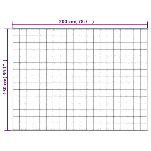 Blaue Gewichtsdecke Ghenadie 150x200cm (7 kg)