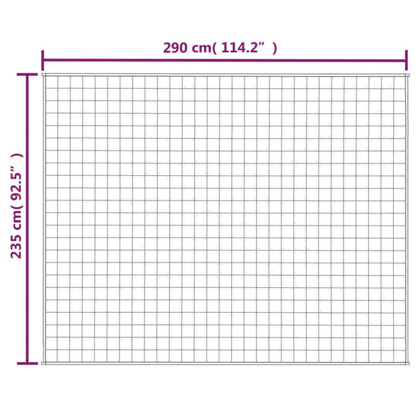 Blaue Therapiedecke Ghenadie 235x290cm (11 kg Stoff)
