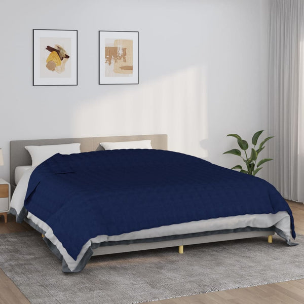 Blaue Therapiedecke Ghenadie 235x290cm (11 kg Stoff)