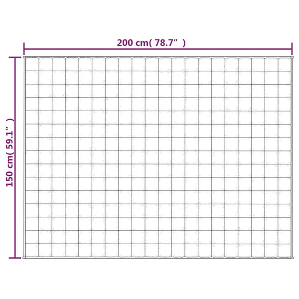 Gewichtete Decke Jinar 150x200cm (11 kg), grau
