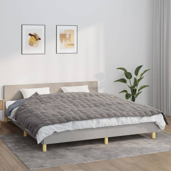 Graue Gewichtsdecke Jinar 155x220cm (7 kg)