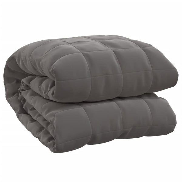 Graue Gewichtsdecke Jinar 155x220cm (11 kg)