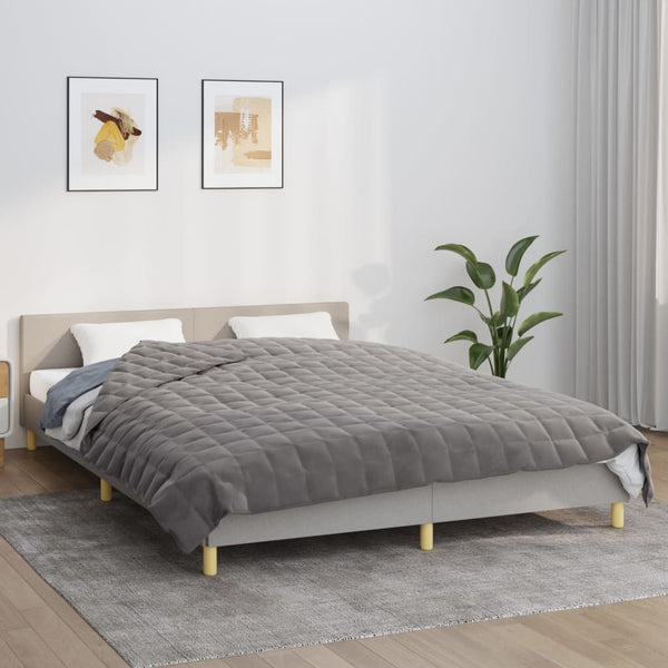 Graue Gewichtsdecke Jinar 200x225cm (13 kg)