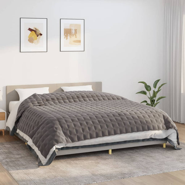 Graue Gewichtsdecke Jinar 220x260cm (11 kg)