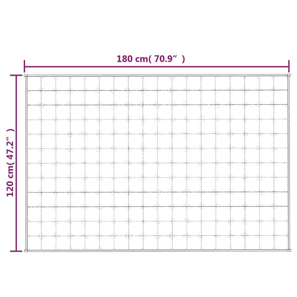Hellblaue Gewichtsdecke Jinar 120x180cm (5 kg)
