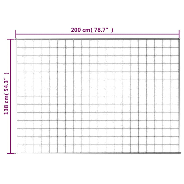 Hellblaue Therapiedecke Jinar 138x200cm (6 kg)
