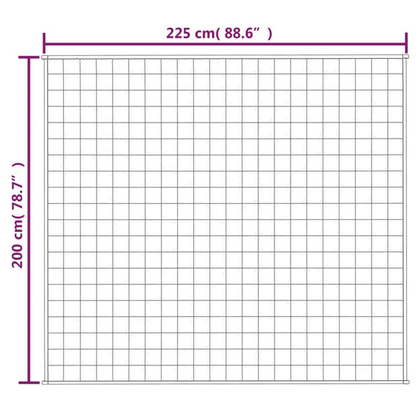 Blaue Gewichtsdecke Jinar 200x225cm (13 kg Stoff)