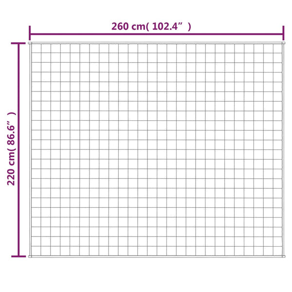 Hellblaue Gewichtsdecke Jinar 220x260cm (11 kg)