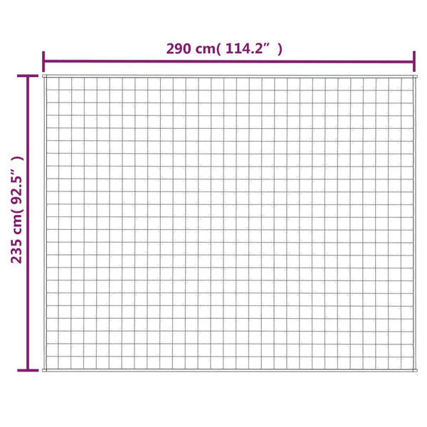 Hellblaue Gewichtsdecke Jinar 235x290cm (11 kg)