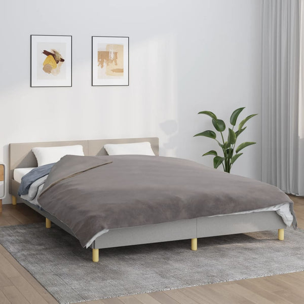 Graue Gewichtsdecke mit Bezug Tingoveanu 200x200cm (13 kg Stoff)