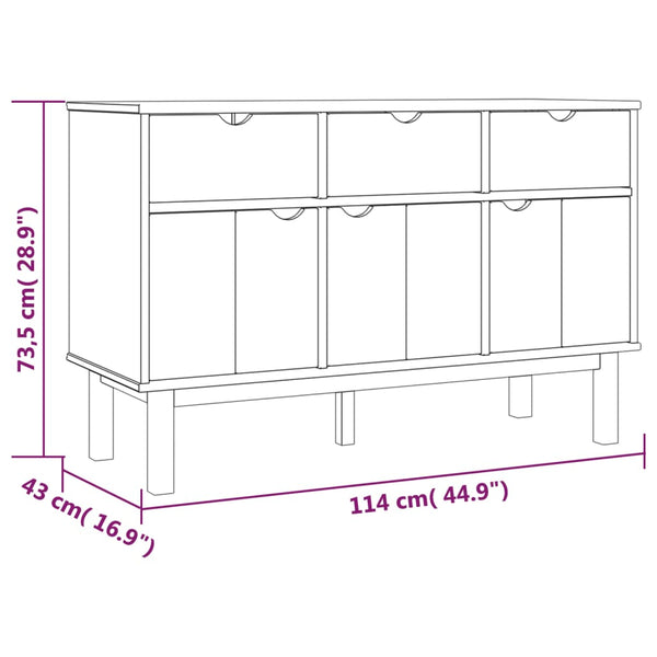 Sideboard Lyly 114x43x73,5cm (Kiefer)