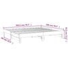 Schwarzes Schlafsofa Ausziehbar Hermus 100x200cm (2x, Kiefer)