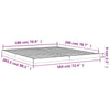 Bettgestell Salvia 180x200cm (Super King Size Kiefer)