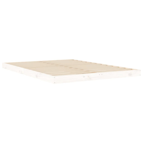 Weißes Bettgestell Salvia 135x190cm (Doppelbett Kiefer)