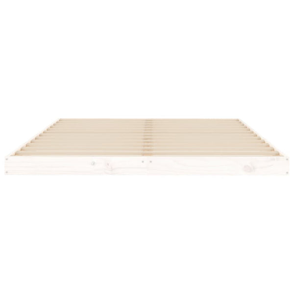 Weißes Bettgestell Salvia 135x190cm (Doppelbett Kiefer)