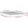 Weißes Bettgestell Salvia 135x190cm (Doppelbett Kiefer)