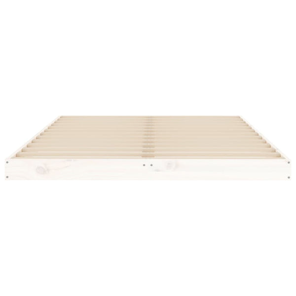 Bettgestell Salvia Weiß 120x190cm (kleines Doppelbett Kiefer)