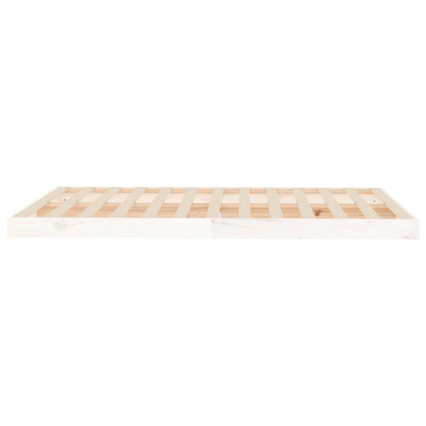 Bettgestell Salvia Weiß 120x190cm (kleines Doppelbett Kiefer)