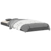 Graues Bettgestell Salvia 75x190cm (Kiefer Small Single)