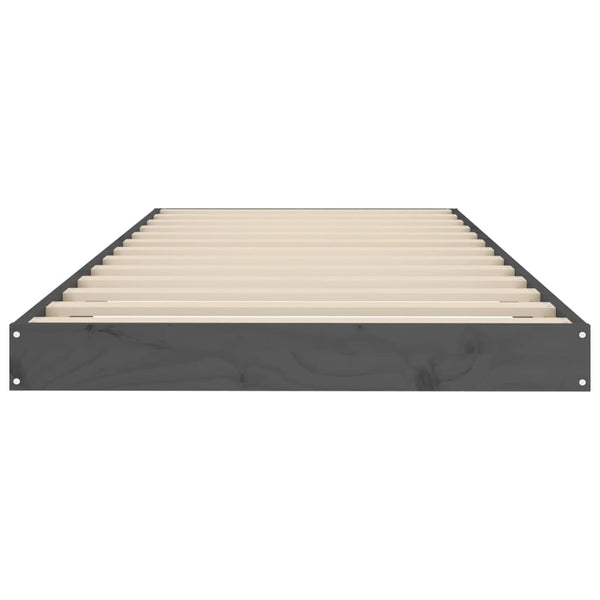 Graues Bettgestell Salvia 75x190cm (Kiefer Small Single)