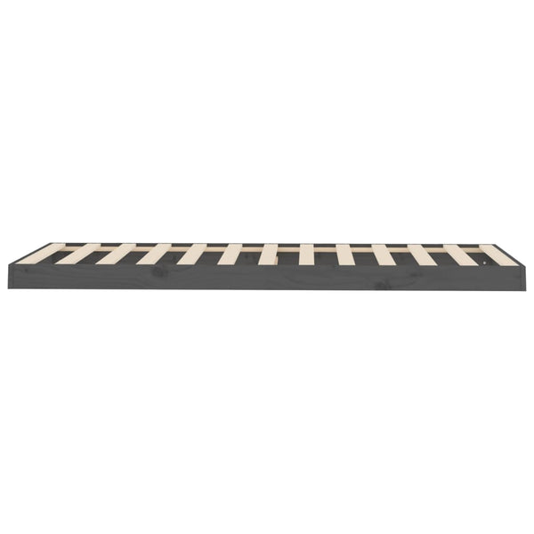 Graues Bettgestell Salvia 75x190cm (Kiefer Small Single)