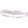 Graues Bettgestell Salvia 75x190cm (Kiefer Small Single)
