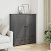 Grauer Schrank Dragani 83x41,5x100cm (Kiefer)