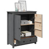 Grauer Schrank Dragani 83x41,5x100cm (Kiefer)