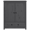 Grauer Schrank Dragani 83x41,5x100cm (Kiefer)