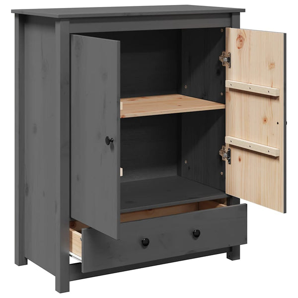 Grauer Schrank Dragani 83x41,5x100cm (Kiefer)
