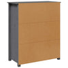 Grauer Schrank Dragani 83x41,5x100cm (Kiefer)
