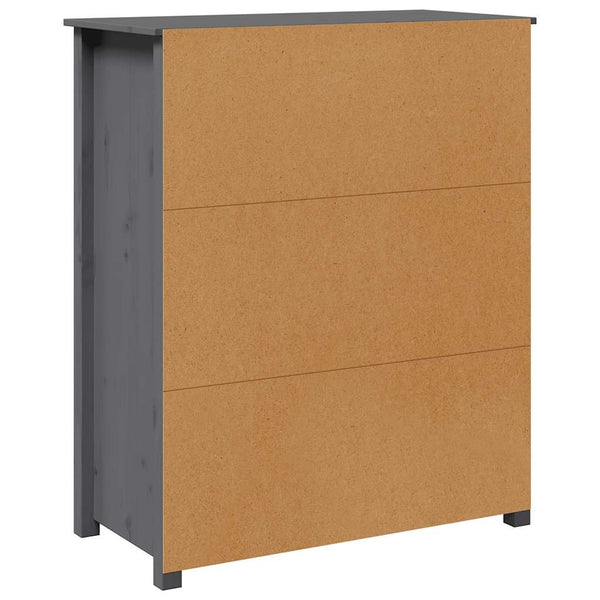 Grauer Schrank Dragani 83x41,5x100cm (Kiefer)