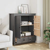 Grauer Schrank Dragani 83x41,5x100cm (Kiefer)
