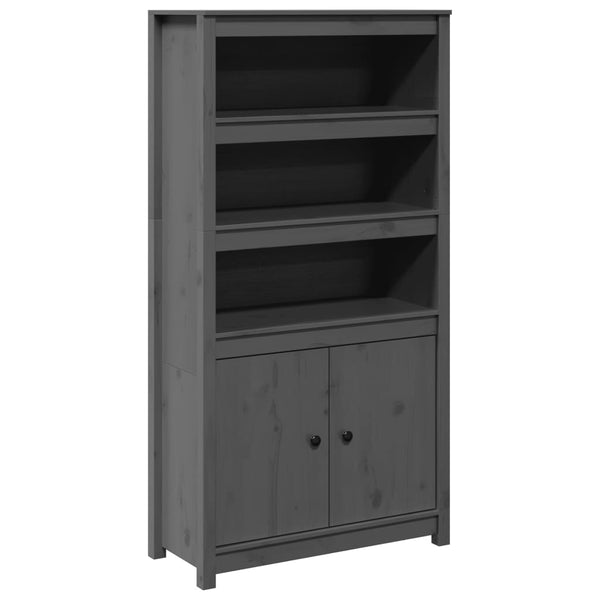Grauer Schrank Virgil 80x35x154cm (Kiefer)