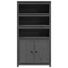 Grauer Schrank Virgil 80x35x154cm (Kiefer)