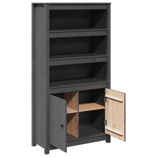 Grauer Schrank Virgil 80x35x154cm (Kiefer)
