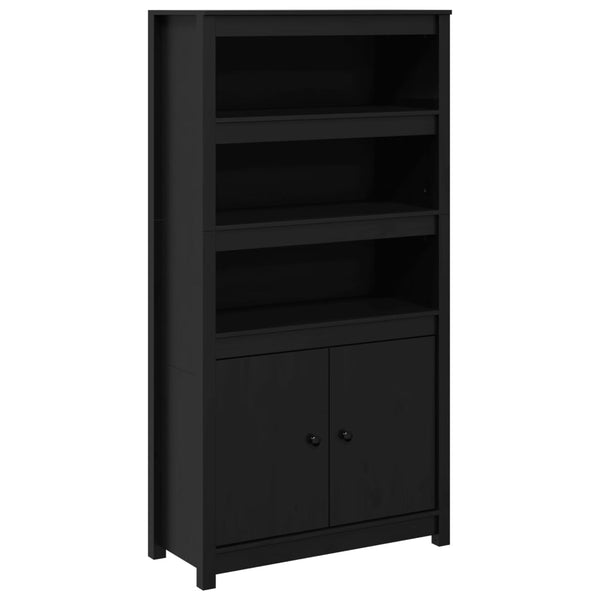 Schwarzer Schrank Virgil 80x35x154cm (Kiefer)