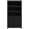 Schwarzer Schrank Virgil 80x35x154cm (Kiefer)